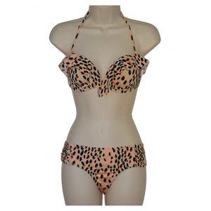 Bar III pink bandeau bikini